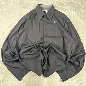 G Star Raw Shirt Mens XXXL black Shirt Button Up Long Sleeve B29 (minimal paint)